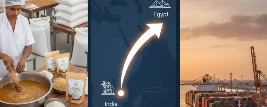 coconut sugar to egypt