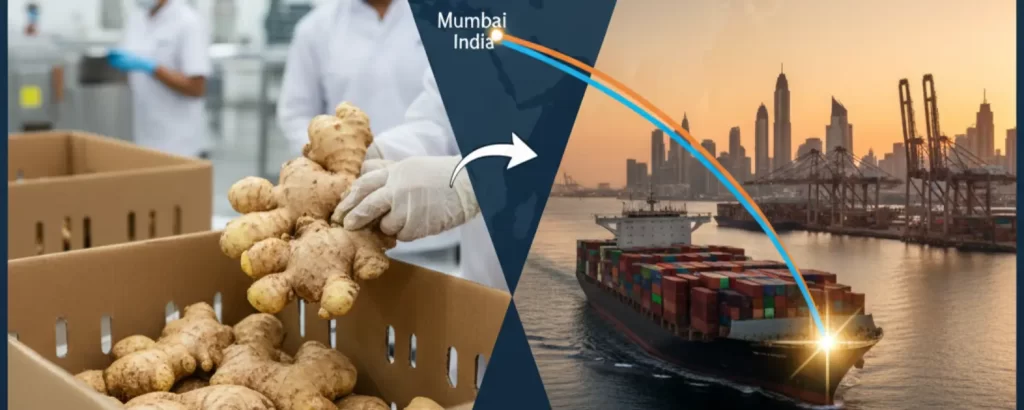 ginger export from india