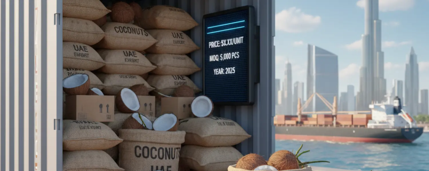 Semi-Husked Coconuts