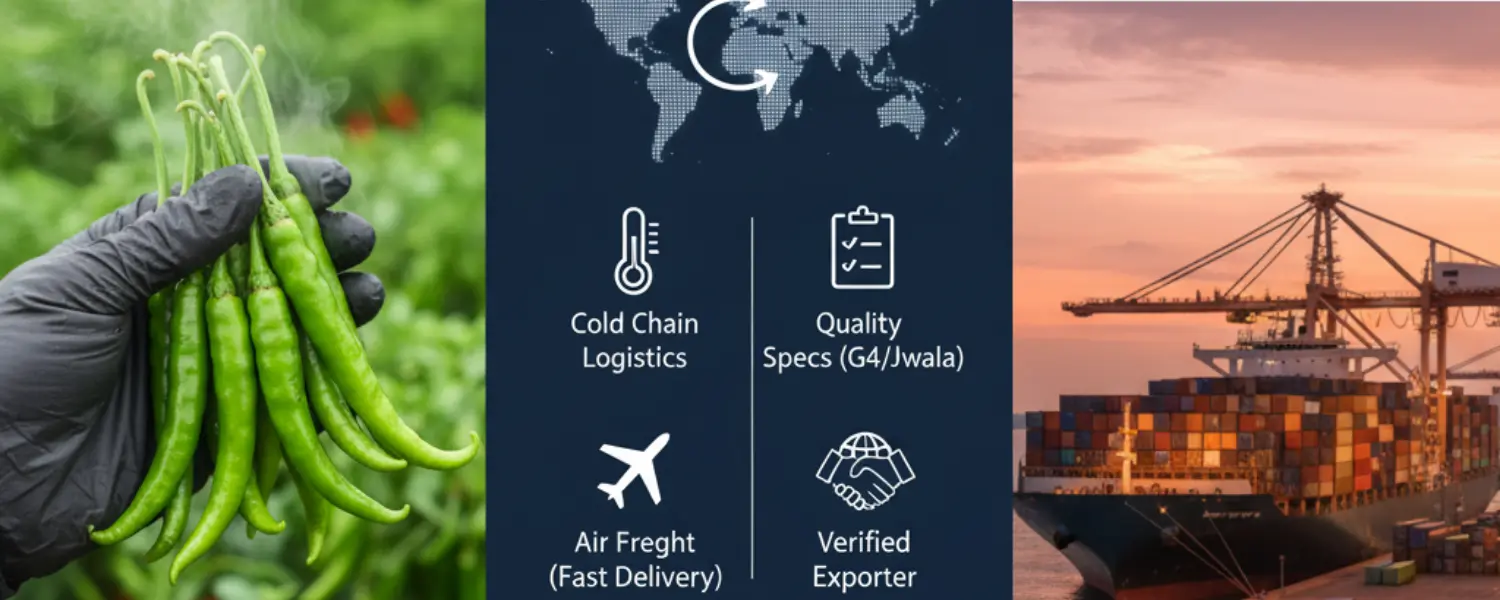 Green Chilli from India