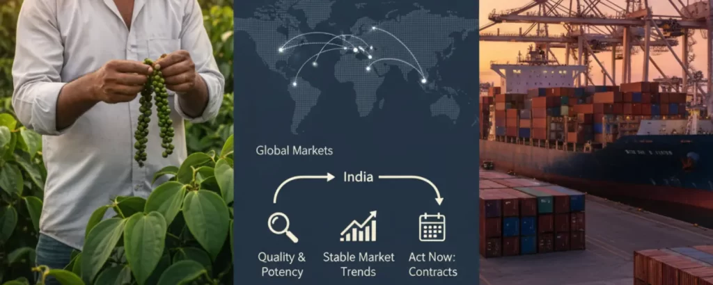 bulk black pepper spice export