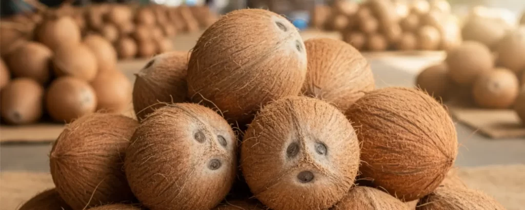 semi husked coconut to Bangladesh