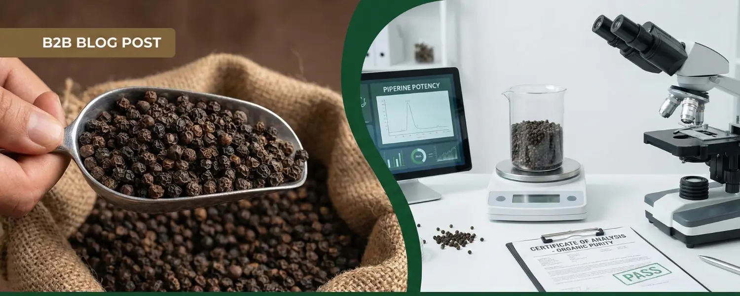 benefits of organic black pepper