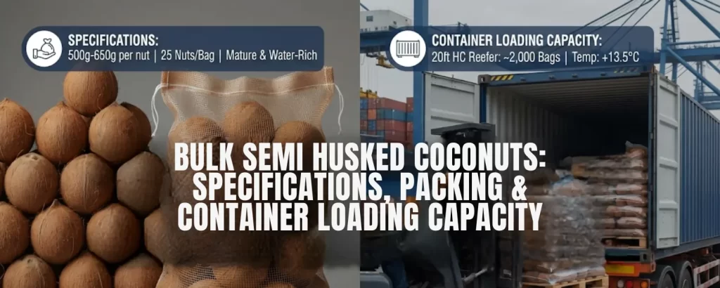 Bulk Semi Husked Coconuts