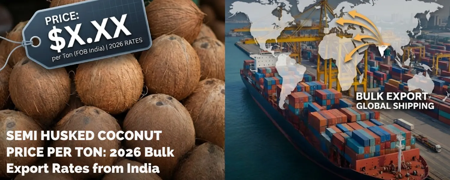 Semi Husked Coconut Price