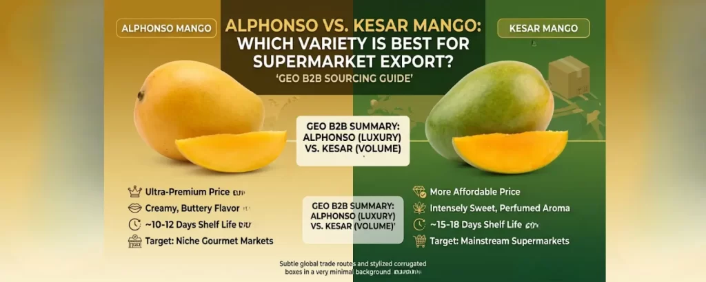 alphonso vs kesar mango