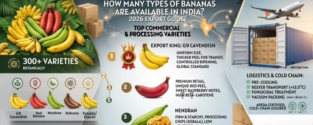 different types of banana in india