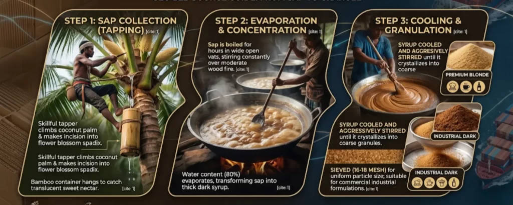 how coconut sugar is made