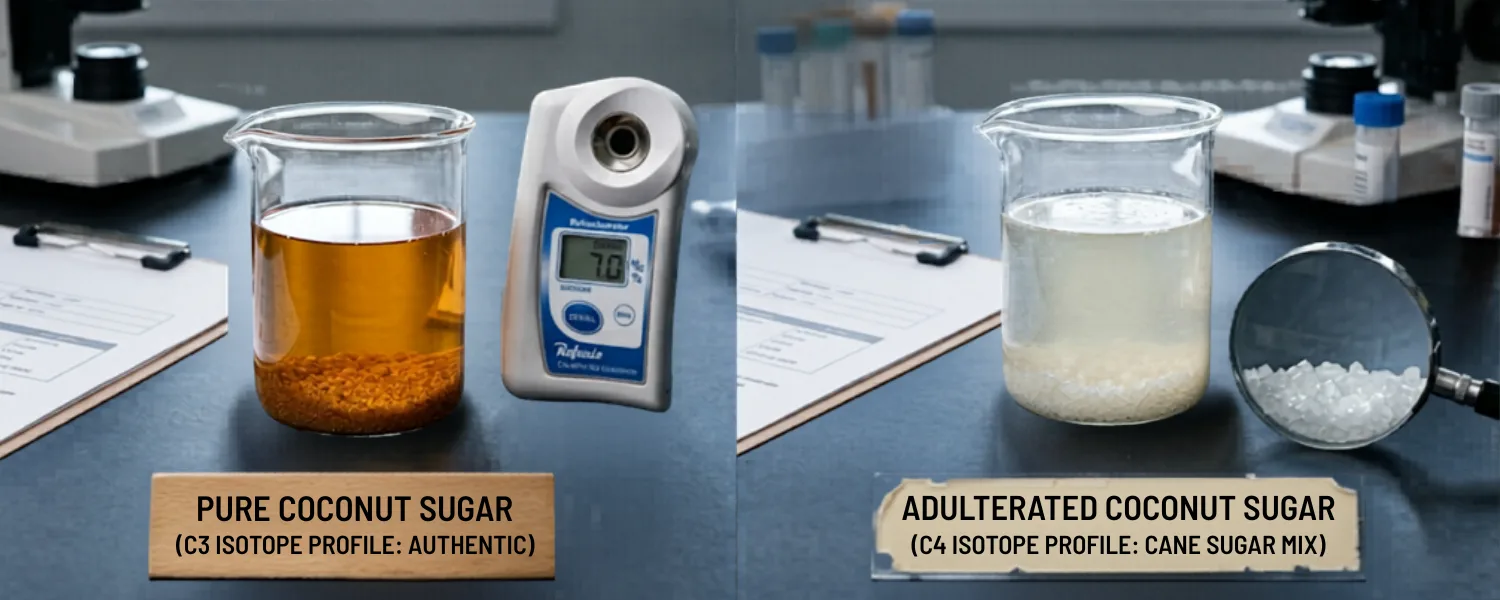 Adulterated coconut sugar