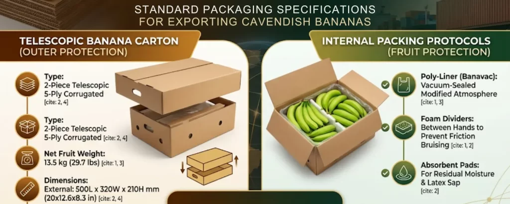 cavendish banana export packaging