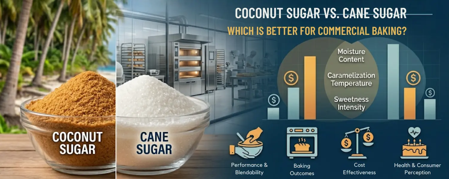 coconut sugar vs cane sugar for baking